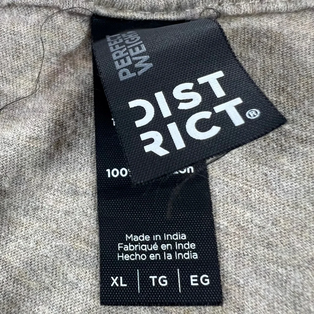 DISTRICT The Riverhouse Big Sky Montana T-Shirt Mens XL Tan Graphic Tee - Picture 4 of 15